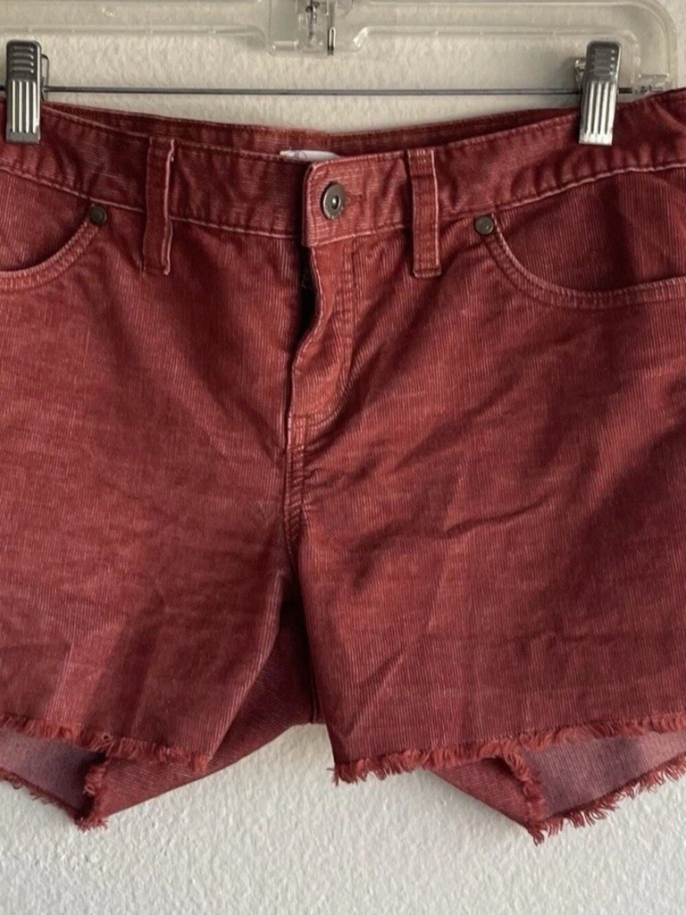 Carve Designs OAHU 10” Cut-Off Shorts Women’s Sz 4 Relaxed Corduroy Burnt Orange